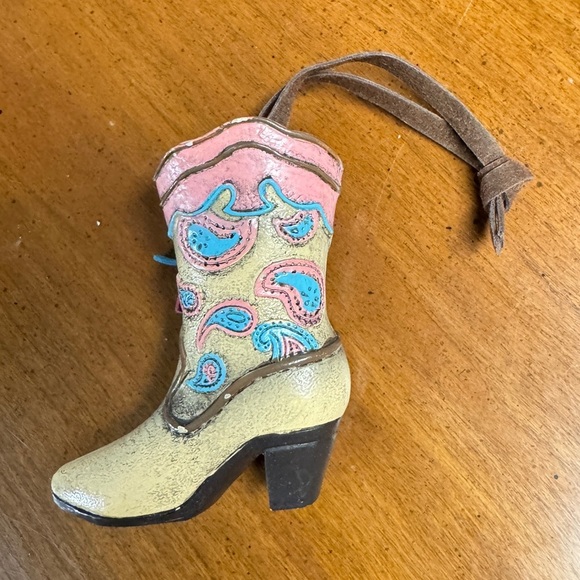 Southwest Cowboy Boot Ornament - Picture 3 of 4